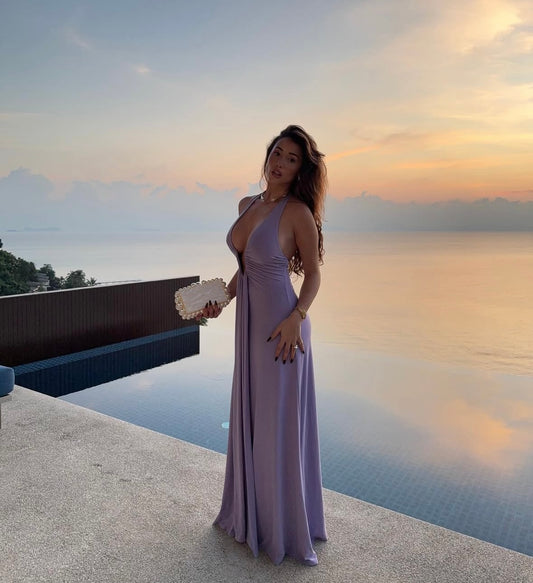 Jennifer Cupro Maxi Dress