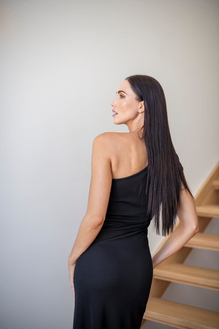 Quartz Split Ruched Dress
