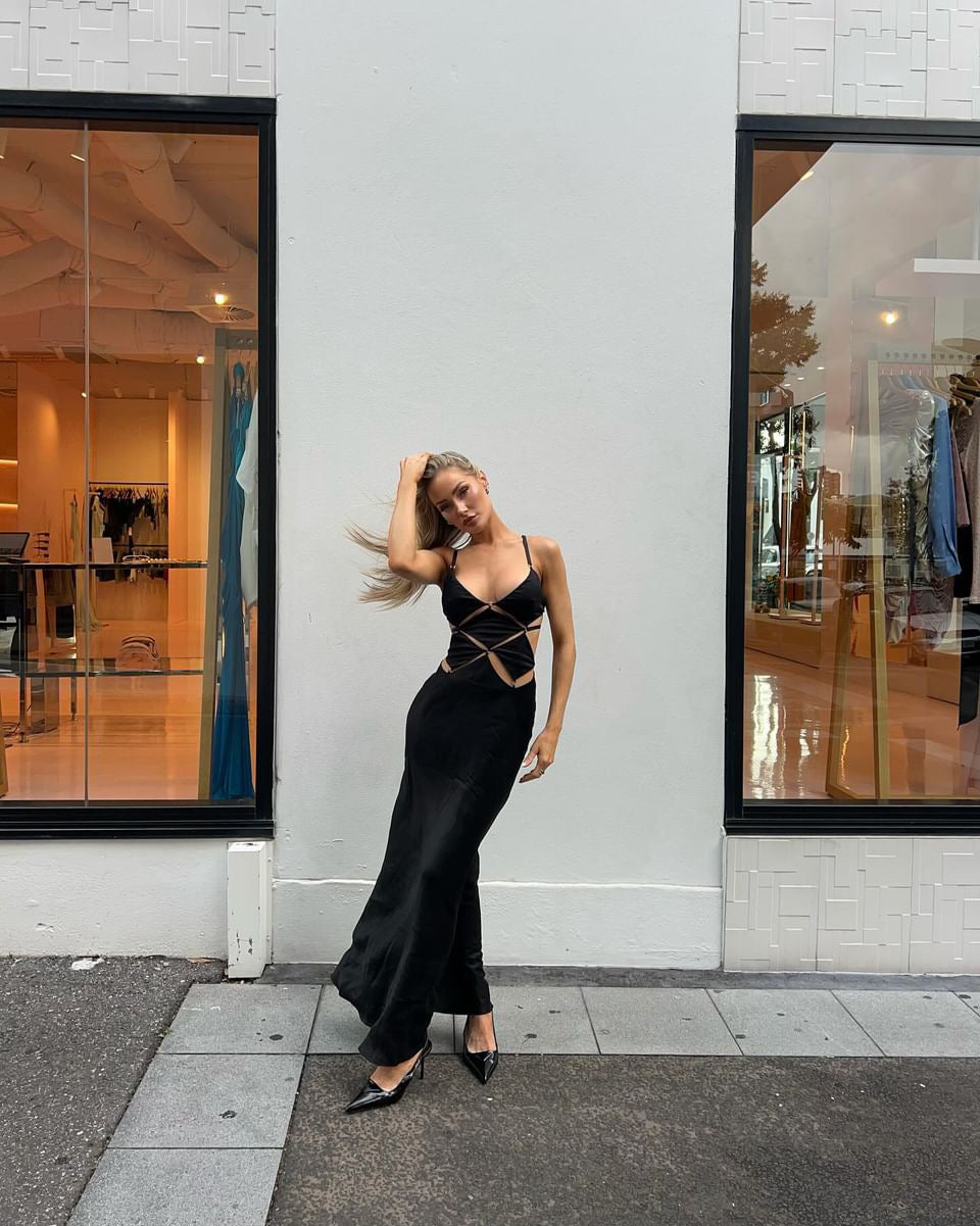Diamond Days Strap Maxi Dress